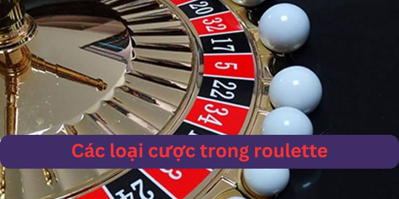 Các loại cược trong cách chơi roulette